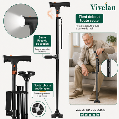 La canne d'appui Vivélan