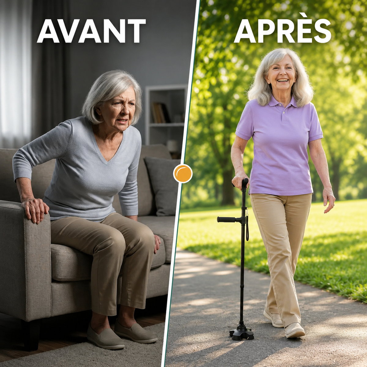 La canne d'appui Vivélan